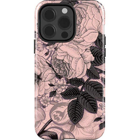 Rose Quartz Floral iPhone 13 Pro Impact Case