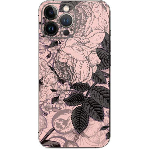Rose Quartz Floral iPhone 13 Pro Max Skin