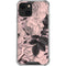 Rose Quartz Floral iPhone 14 Clear Case
