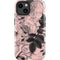 Rose Quartz Floral iPhone 15 Plus Impact Case