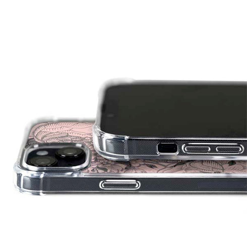 Rose Quartz Floral iPhone 15 Plus MagSafe Case