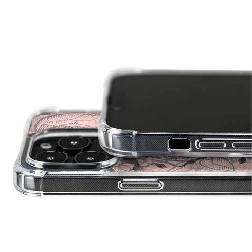 Rose Quartz Floral iPhone 15 Pro MagSafe Case