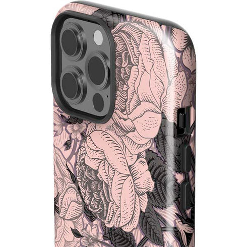 Rose Quartz Floral iPhone 15 Pro Max Impact Case