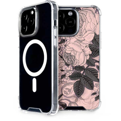 Rose Quartz Floral iPhone 15 Pro Max MagSafe Case