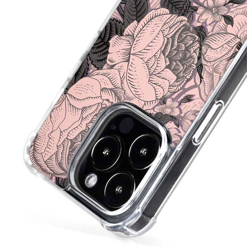Rose Quartz Floral iPhone 15 Pro Max MagSafe Case