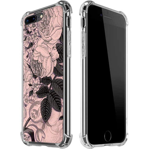 Rose Quartz Floral iPhone 7/8 Plus Clear Case
