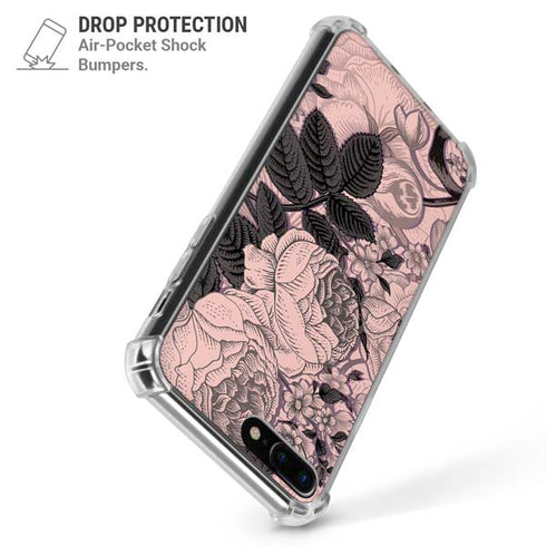 Rose Quartz Floral iPhone 7/8 Plus Clear Case