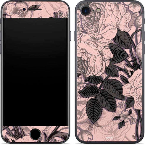 Rose Quartz Floral iPhone 7 Skin