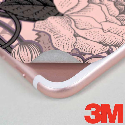 Rose Quartz Floral iPhone 7 Skin