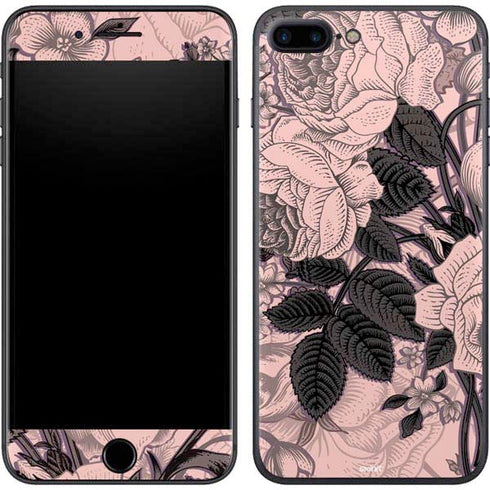 Rose Quartz Floral iPhone 8 Plus Skin
