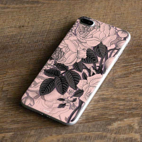 Rose Quartz Floral iPhone 8 Plus Skin