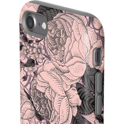 Rose Quartz Floral iPhone SE (2nd & 3rd Gen) Pro Case