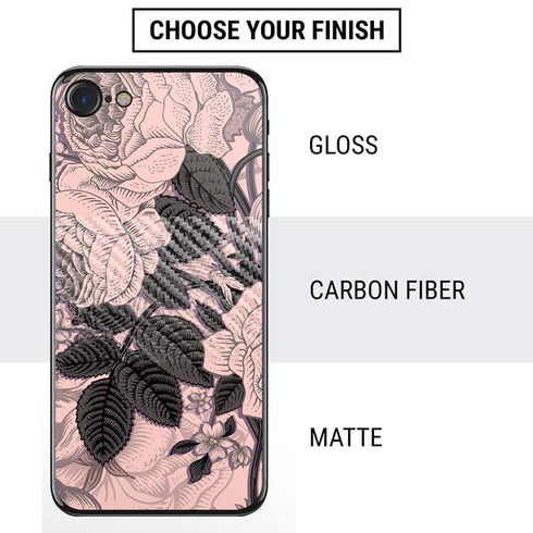 Rose Quartz Floral iPhone SE (2nd & 3rd Gen) Skin