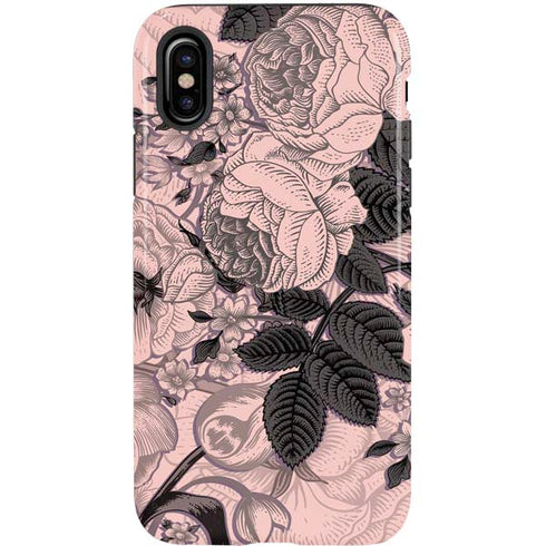 Rose Quartz Floral iPhone X Pro Case