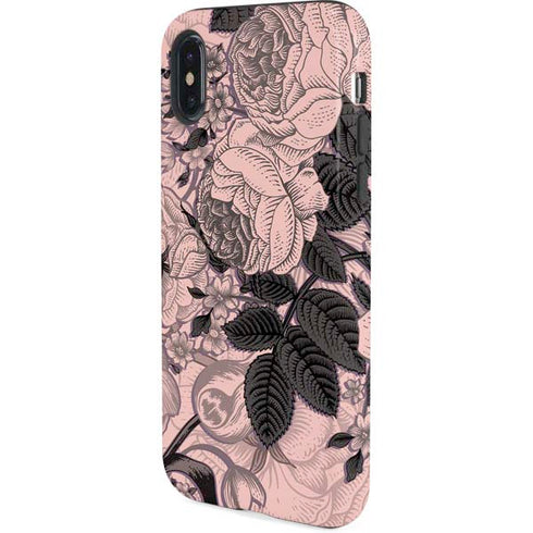Rose Quartz Floral iPhone X Pro Case