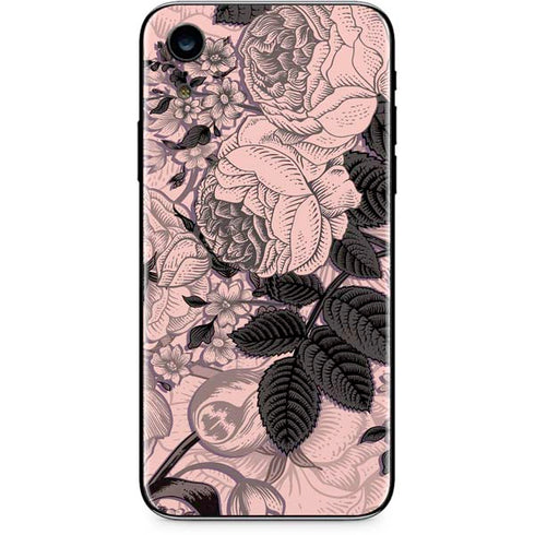 Rose Quartz Floral iPhone XR Skin