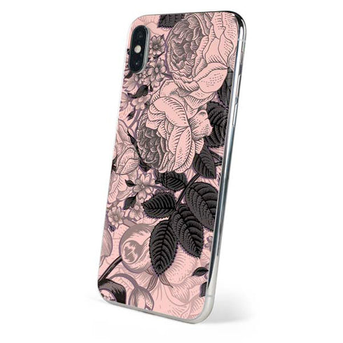 Rose Quartz Floral iPhone XS Max Skin