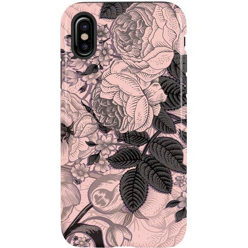 Rose Quartz Floral iPhone XS Pro Case
