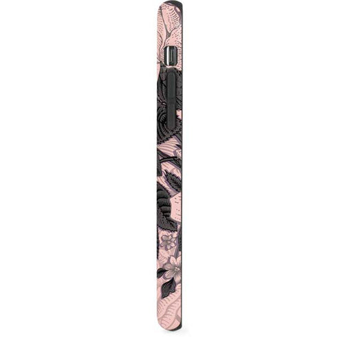 Rose Quartz Floral iPhone XS Pro Case