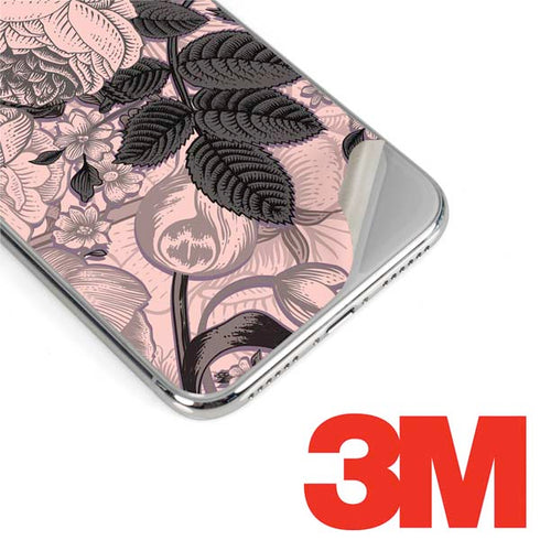 Rose Quartz Floral iPhone XS Skin