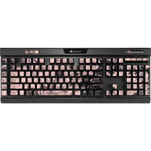 Rose Quartz Floral K95 RGB PLATINUM Mechanical Gaming Keyboard Skin