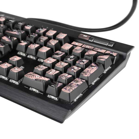 Rose Quartz Floral K95 RGB PLATINUM Mechanical Gaming Keyboard Skin