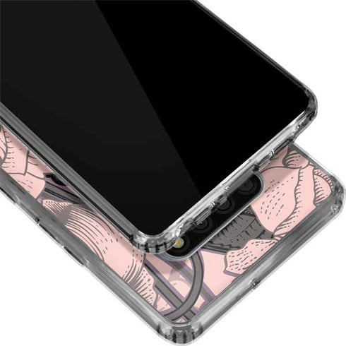 Rose Quartz Floral LG Stylo 6 Clear Case