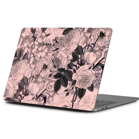 Rose Quartz Floral Apple MacBook Pro 13-inch Skin