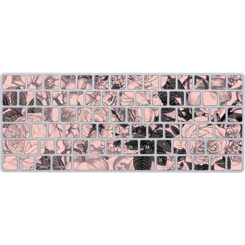 Rose Quartz Floral Magic Keyboard Skin