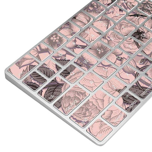 Rose Quartz Floral Magic Keyboard Skin