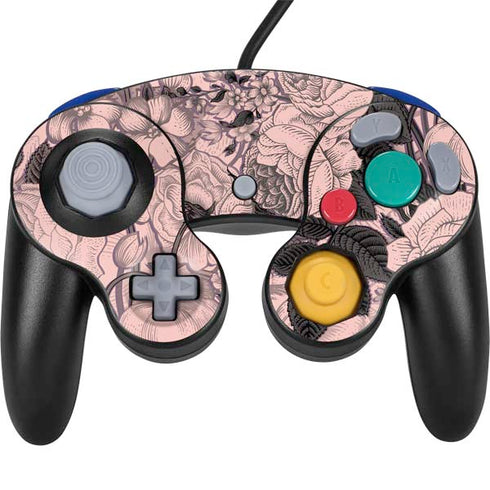 Rose Quartz Floral Nintendo GameCube Controller Skin