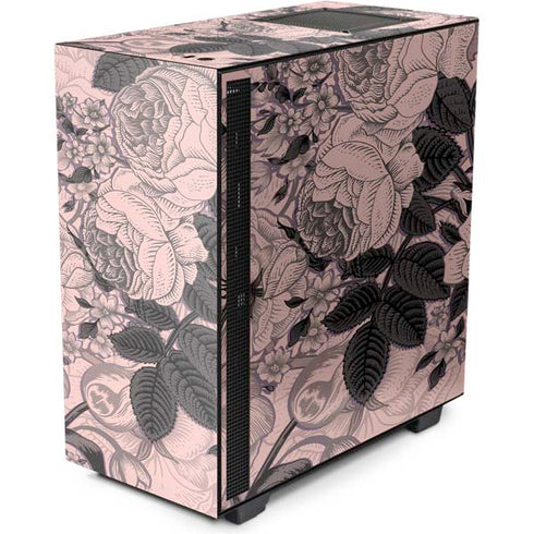 Rose Quartz Floral NZXT H510 Compact ATX Mid-Tower Case Skin