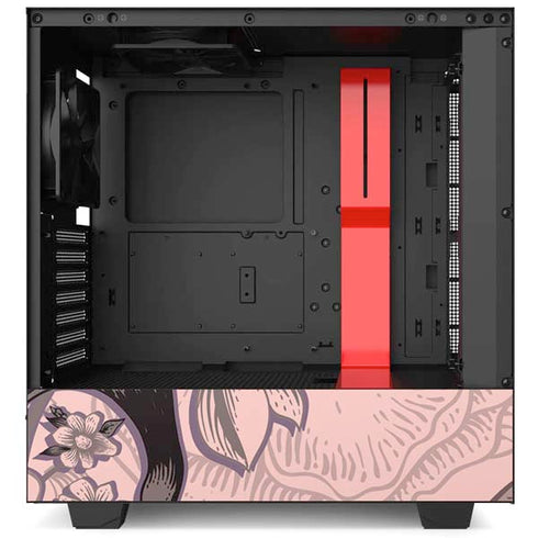 Rose Quartz Floral NZXT H510 Compact ATX Mid-Tower Case Skin