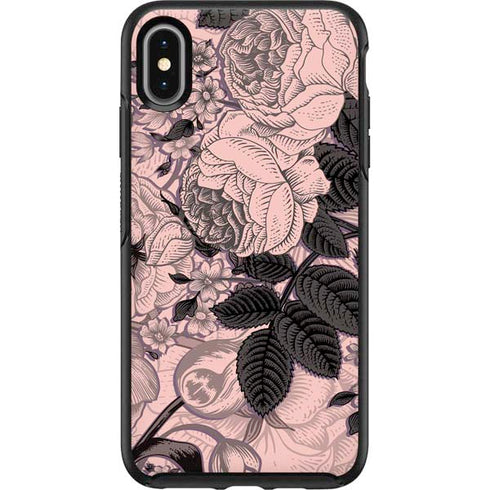 Rose Quartz Floral Otterbox Symmetry iPhone Skin