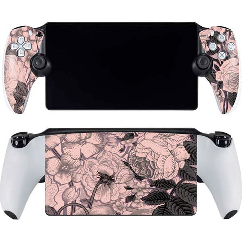 Rose Quartz Floral PlayStation Portal Remote Player Skin