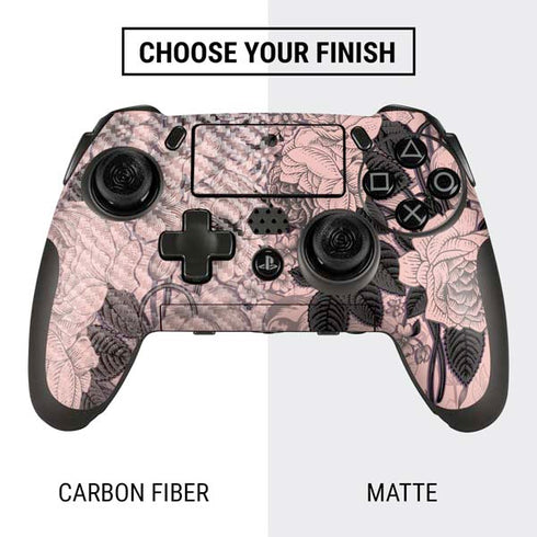 Rose Quartz Floral PlayStation Scuf Vantage 2 Controller Skin