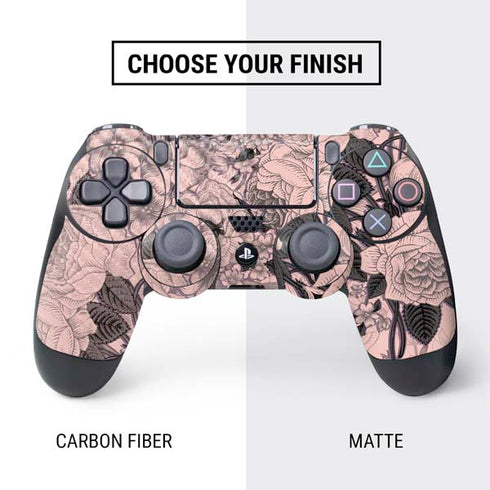 Rose Quartz Floral PS4 Controller Skin