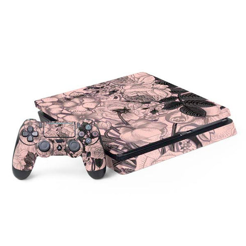 Rose Quartz Floral PS4 Slim Bundle Skin