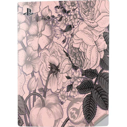 Rose Quartz Floral PS5 Digital Edition Console Skin