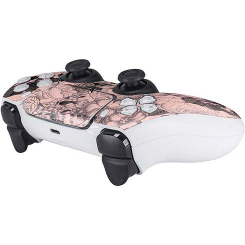 Rose Quartz Floral PS5 Controller Skin