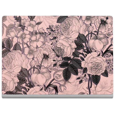 Rose Quartz Floral Surface Book 2 13.5in Skin