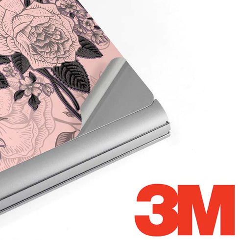 Rose Quartz Floral Surface Book 2 13.5in Skin