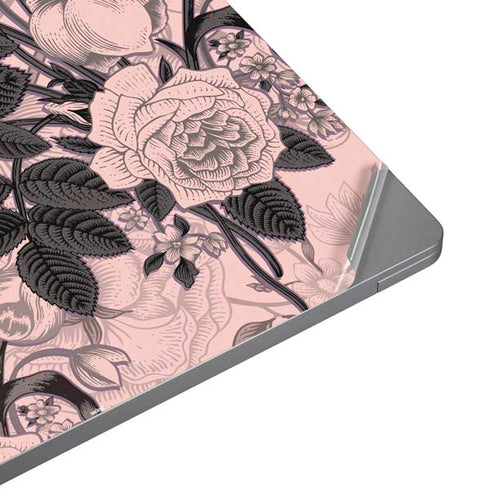 Rose Quartz Floral Universal Laptop 18in (14.6 x 10.6in) Skin