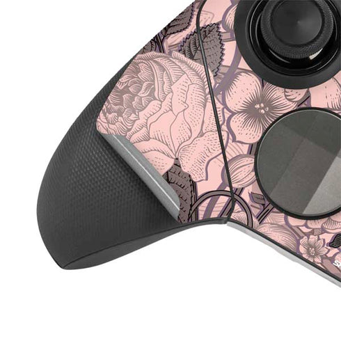 Rose Quartz Floral Xbox Elite Wireless Controller Series 2 Skin