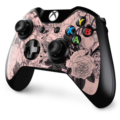 Rose Quartz Floral Xbox One Controller Skin