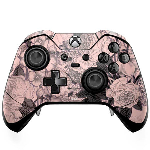 Rose Quartz Floral Xbox One Elite Controller Skin
