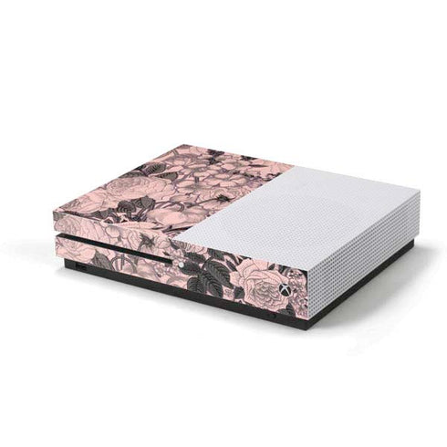 Rose Quartz Floral Xbox One S Console Skin
