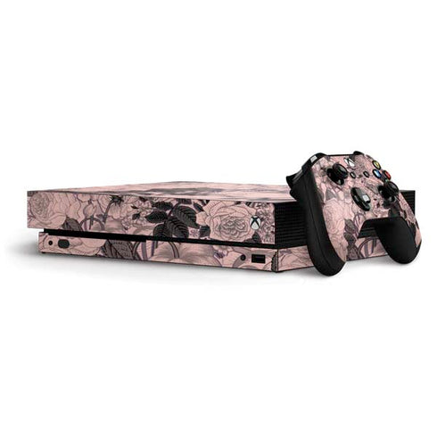Rose Quartz Floral Xbox One X Bundle Skin
