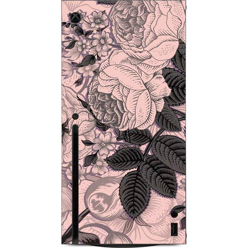 Rose Quartz Floral Xbox Series X Console Skin