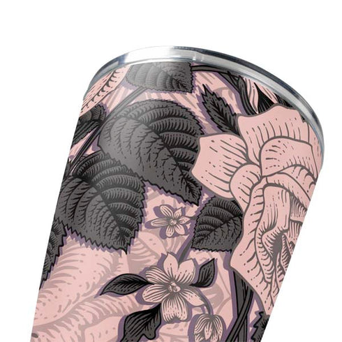 Rose Quartz Floral Yeti 20oz Tumbler Skin